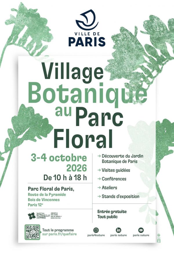 affiche Village Botanique au Parc Floral